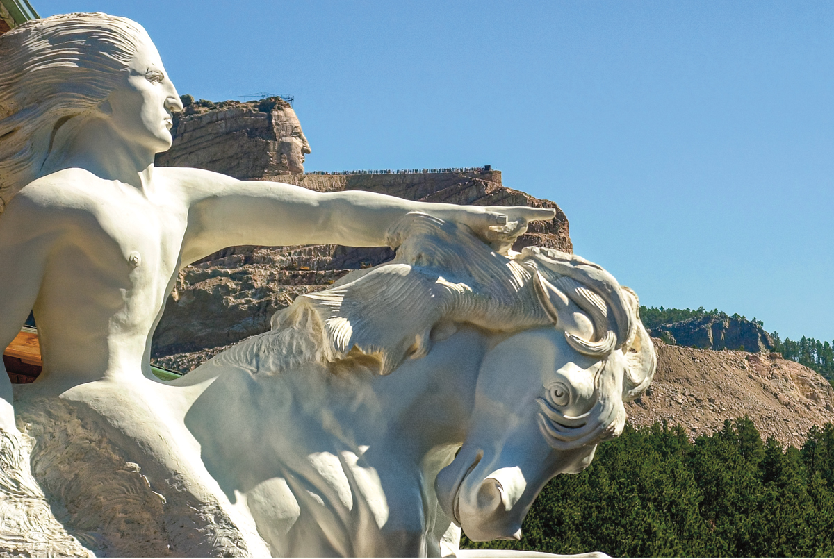 Image of sculptures made from mountain