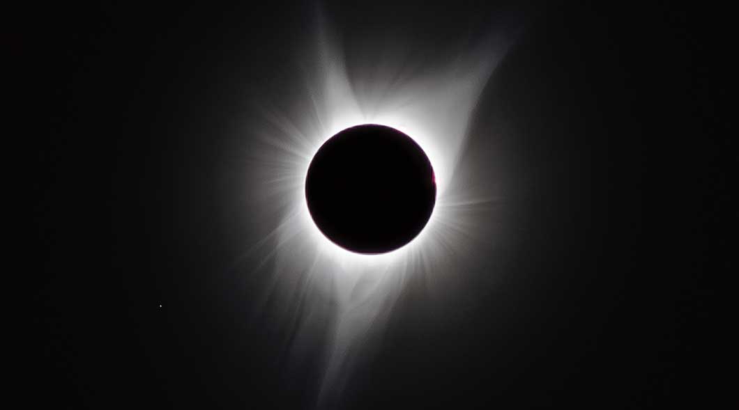 Photo of the eclipse